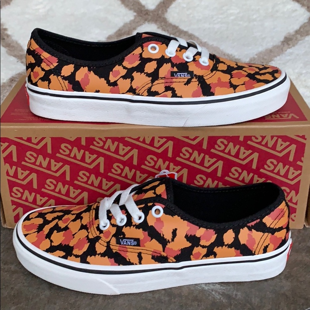 VANS AUTHENTIC LEOPARD BLACK/INCA GOLD Men’s - Picture 4 of 16